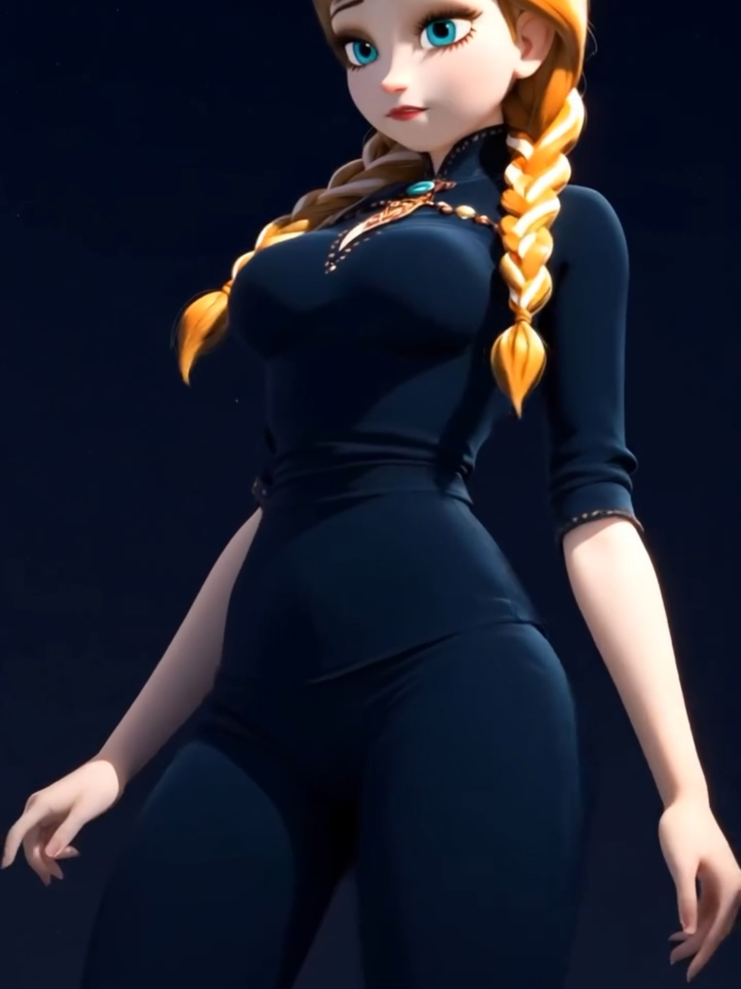 Anna❤️ #ia #pixar #waifusedits #bailando