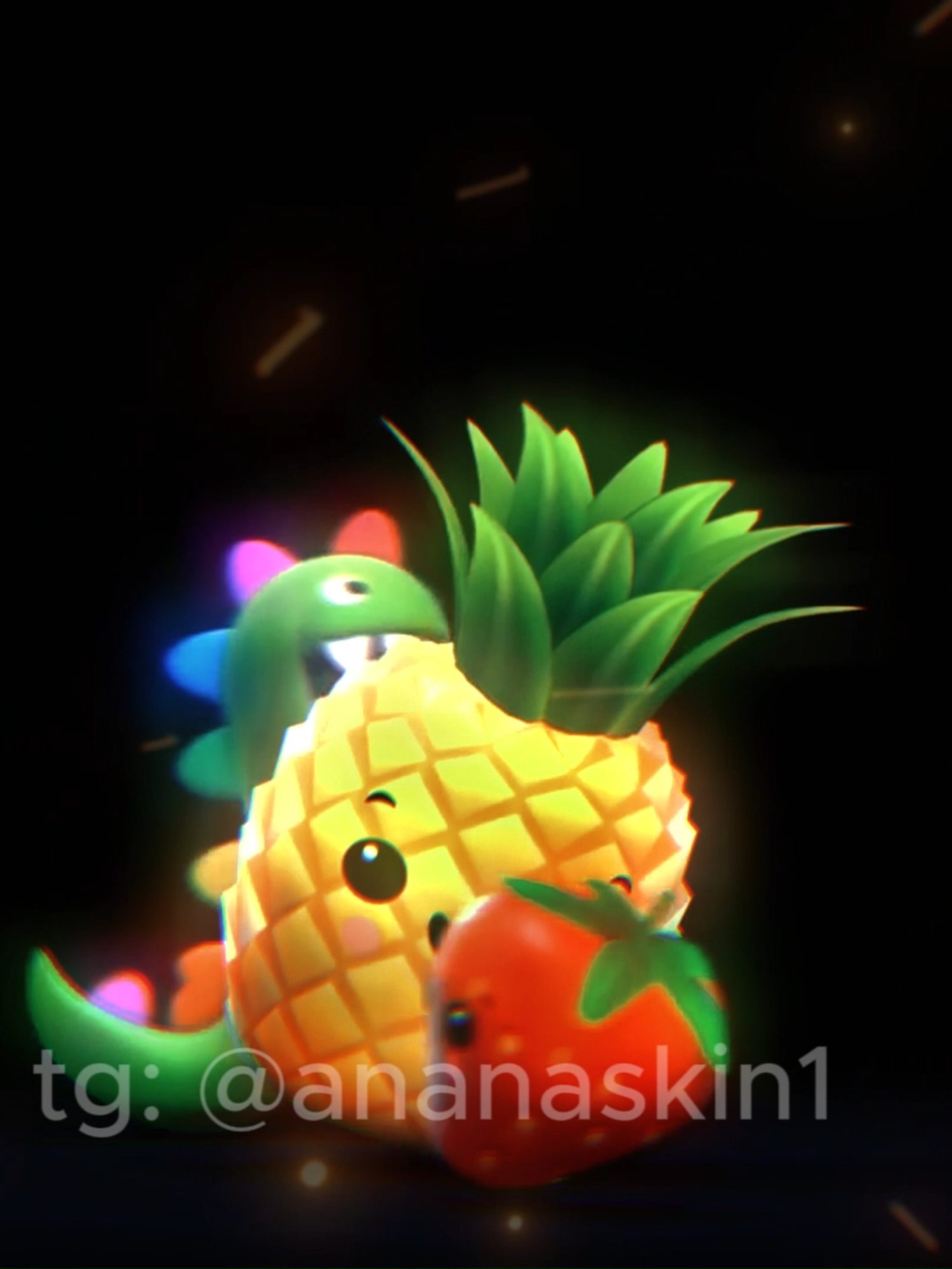 Кружочки в ТГК: @ananaskin1  #фруктыподмузыку #фруктытанцуют #dancingfruit #fyp