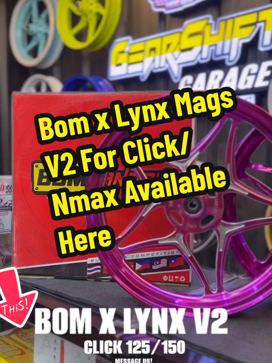 Bom X Lynx Mags V2 For Click 125/150 Nmax V1/V2 #bomxlynxmagsv2 #click125 #nmax #motoraccessories #fyppppppppppppppppppp 