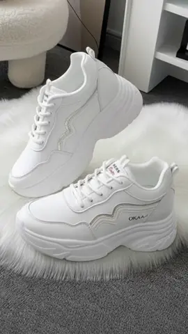 Chunky white sneaker shoes for women, Check out now!!! #chunkyshoes #whiteshoes #shoes #highquality #fyp 