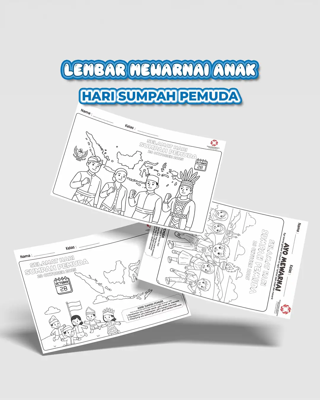 Mewarnai Hari Sumpah Pemuda #sumpahpemuda #harisumpahpemuda #harisumpahpemuda28oktober2025 #mewarnaigambar #mewarnaiharisumpahpemuda 