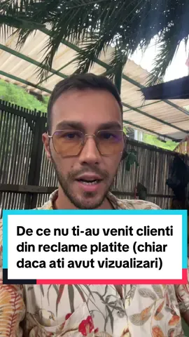 Explic pentru a mia oara… de ce reclamele platite - cand tu ai vrut sa ai cat mai multe vizualizari - nu ti-au adus clienti… Unii credeti ca e asa simplu sa faci reclame… Apoi, va mirati de ce pierdeti bani… #patrikbindea #reclametiktok #tiktokads 