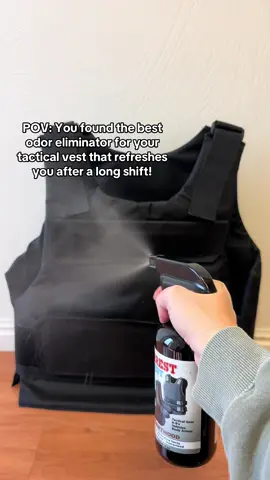 Arrest My Vest is the leading vest odor remover for police gear, vests, and equipment! After just a few sprays, sweat smell is gone! 👋🏼 #policeofficer #policeoftiktok #bulletproofvests #coplife #odorremoval 