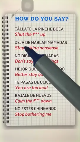 How do you say? 