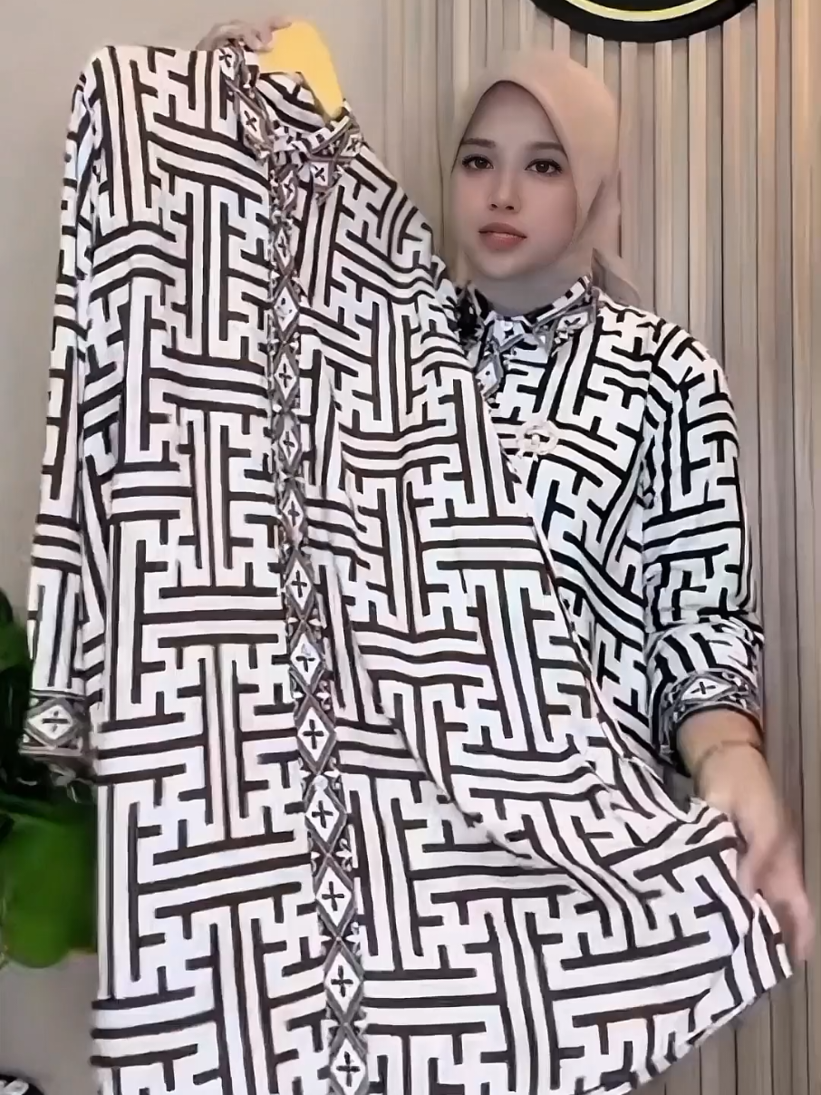 Tunik Fissa Oversize Ld 110 120 130 Rayon Tebal Halus Premium #tunik #tunikoversize #tunikkekinian #foryou #fyp 