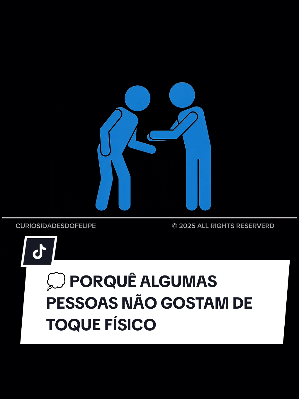 💭 Porque algumas pessoas não gostam de toque físico? . #psicologia #SaúdeMental #emocional #fyp #toquefisico 
