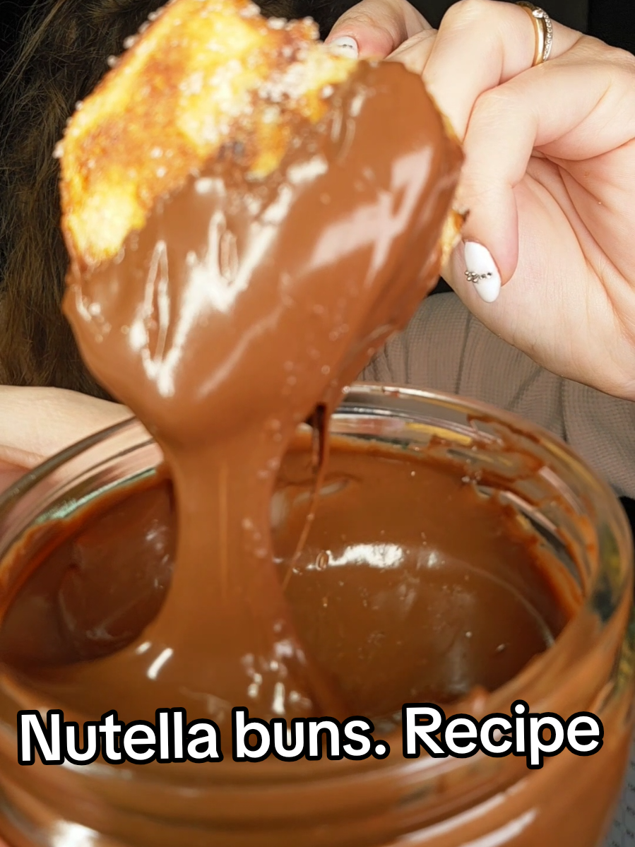 Super easy and delicious Nutella buns #cooking #Recipe #nutella #EasyRecipe #yummyfood 