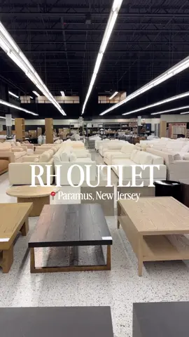 Some of the outlet prices still had me sweating 😅. Have you ever been to the RH Outlet in Paramus? #restorationhardware #paramusnj #shopwithme #furniture #furnitureshopping 