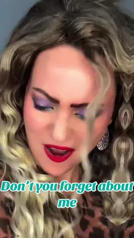 Don’t you forget.. that I had fun making this with my friend @Shannon💜🦋💜 lol!!! #dontyouforgetaboutme #80smusic #80sbaby #fyp #simpleminds 