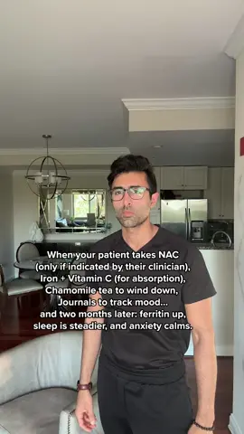 🧠 NAC → N-acetylcysteine boosts glutathione, the brain’s key antioxidant. Meta-analyses show it can ease depressive and anxiety symptoms when used as adjunct therapy for OCD or bipolar depression. Typical doses range from 1200–2400 mg/day under medical supervision. Watch for GI upset or medication interactions (PMID: 35316513). 🩸 Iron + Vitamin C → Iron alone raises ferritin and hemoglobin within 6–8 weeks if absorbed properly. Adding vitamin C may provide a small boost (~0.14 g/dL in Hb, ~3 µg/L in ferritin), though not always clinically significant. Pairing the two is still reasonable for improved tolerance and absorption (PMID: 40765927). 🌼 Chamomile tea → Long-term chamomile extract reduced anxiety severity in generalized anxiety disorder (PMID: 27912875). Drinking chamomile tea for two weeks improved sleep quality and postpartum mood in a randomized trial (PMID: 26483209). Avoid if allergic to ragweed or using anticoagulants. 📝 Journaling → Writing a short bedtime to-do list helped participants fall asleep faster, especially when the list was specific (PMID: 29058942). In a 12-week trial, online journaling reduced anxiety and improved mood in medical patients, with benefits seen within a month (PMID: 30530460). 💡 Takeaway: Addressing oxidative stress, nutrient balance, and emotional regulation through small, consistent habits can make a measurable difference in energy, sleep, and calm. Follow @doctorsoood to improve your health IQ and for similar content. #MentalHealth #EnergySupport #NAC #Iron #VitaminC #ChamomileTea #Journaling #Medical #Health
