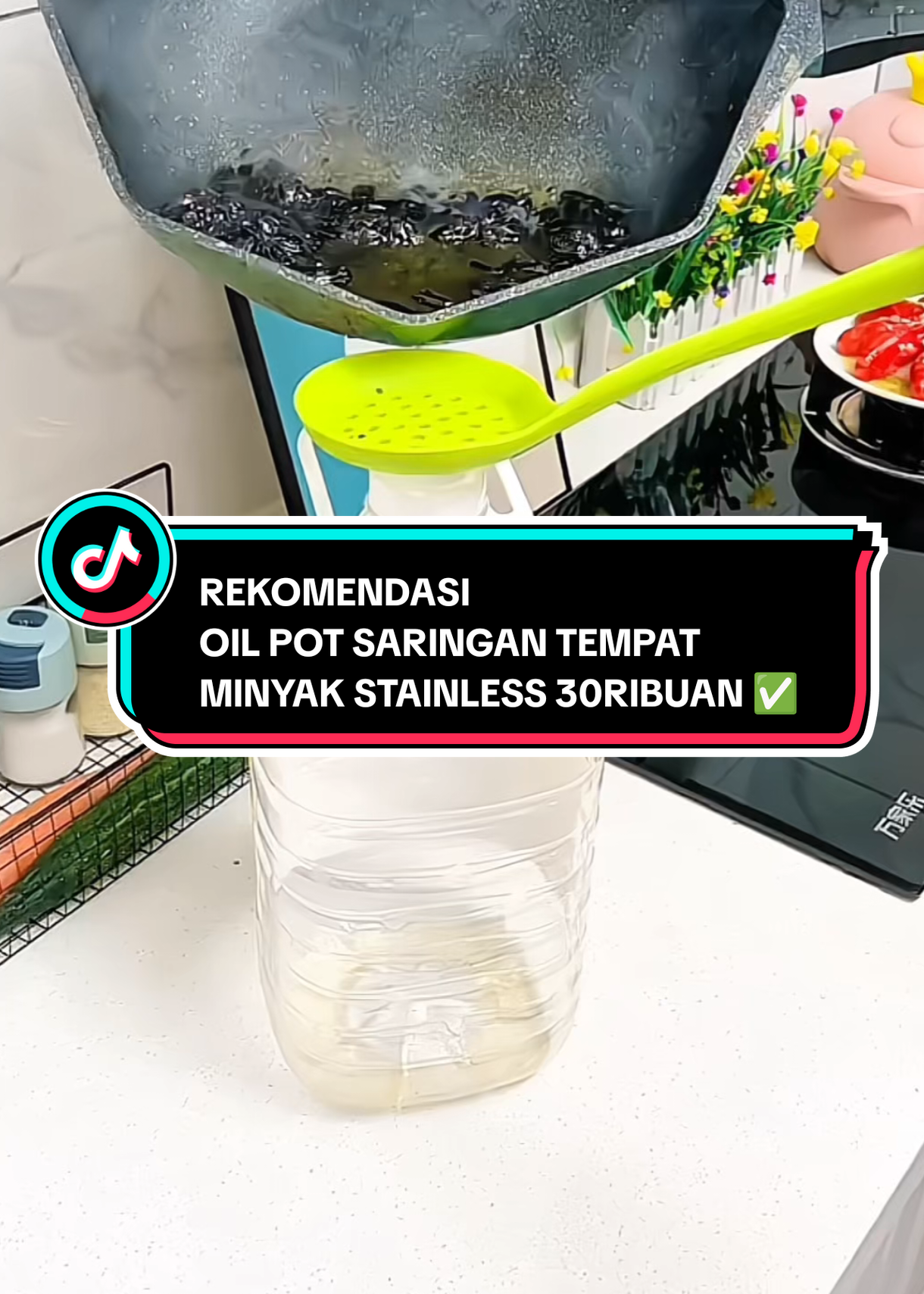 rekomendasi oil pot saringan tempat minyak stainless 30ribuan #oilpot #saringanminyak #saringanminyakgoreng #saringanminyakstainless #tiktokshopindonesia 
