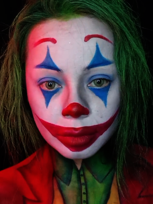 Maquillaje del joker...🤡🃏 #maquillaje #joker #jokermakeup #halloweenmakeup #thejoker 