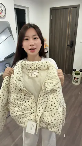 Áo phao hoa nhí nữa thì ai chịu nổi#trangcamghechoi #viral 