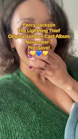 I truly can’t express how excited I am to for this album be live! We recorded back in July and have been patiently waiting for the final product and it’s just around the corner now. Please go pre-save!! #musicaltheatre #percyjackson 