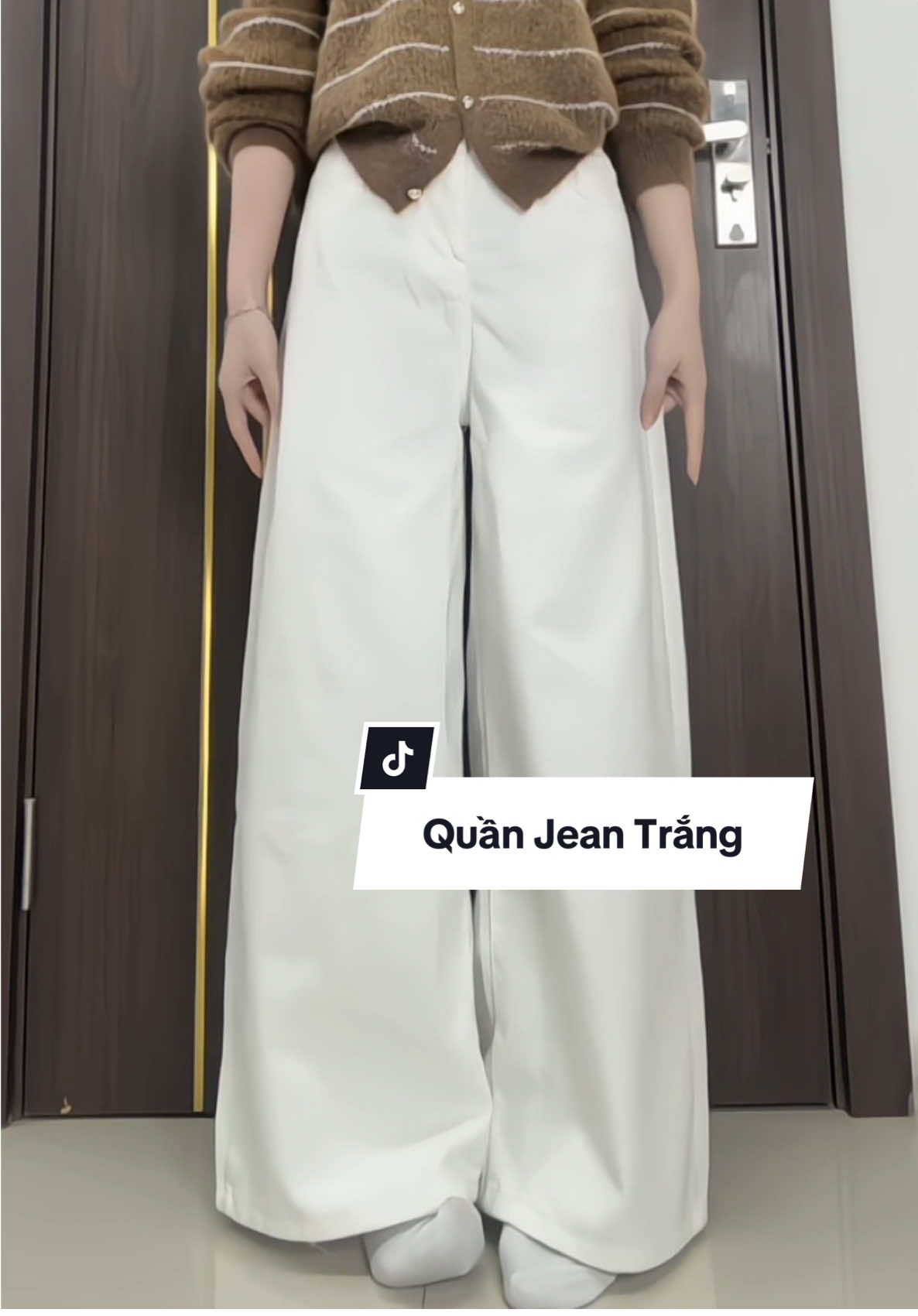 Quần jean trắng MIAA from rộng 🌹#xuhuong #nganthanthien #vairal #quanjean #miaa 