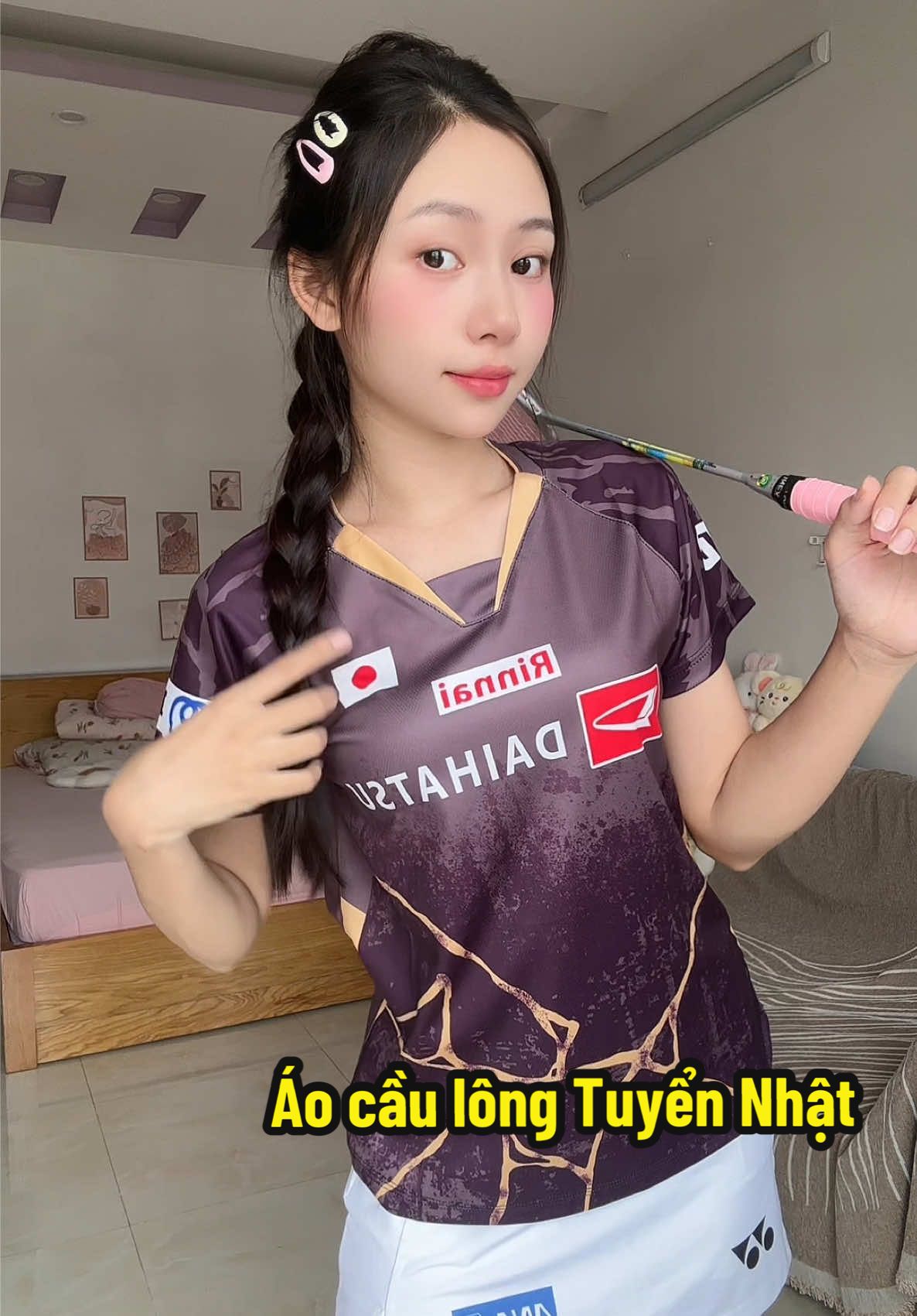 Áo cầu lông tuyển Nhật #badminton #review #xuhuong #aocaulongnu #caulong 