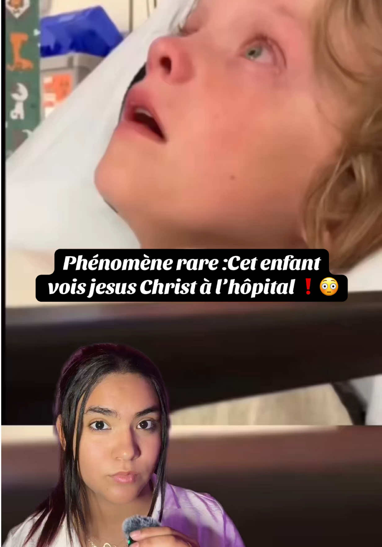 Phénomène rare :Cet enfant  vois jesus Christ à l’hôpital ❗️😳 #jesus #christ #jesuschrist #viral #enfant 