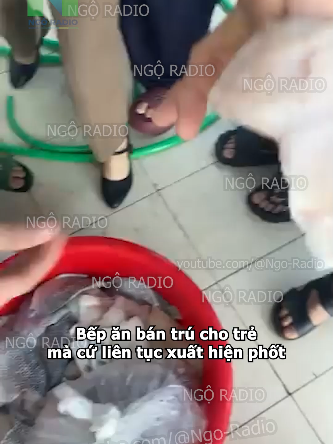 Bếp ăn bán trú cho trẻ mà cứ liên tục xuất hiện phốt#viraltiktok #tintuc #ngoradio #cuocsong #phapluat