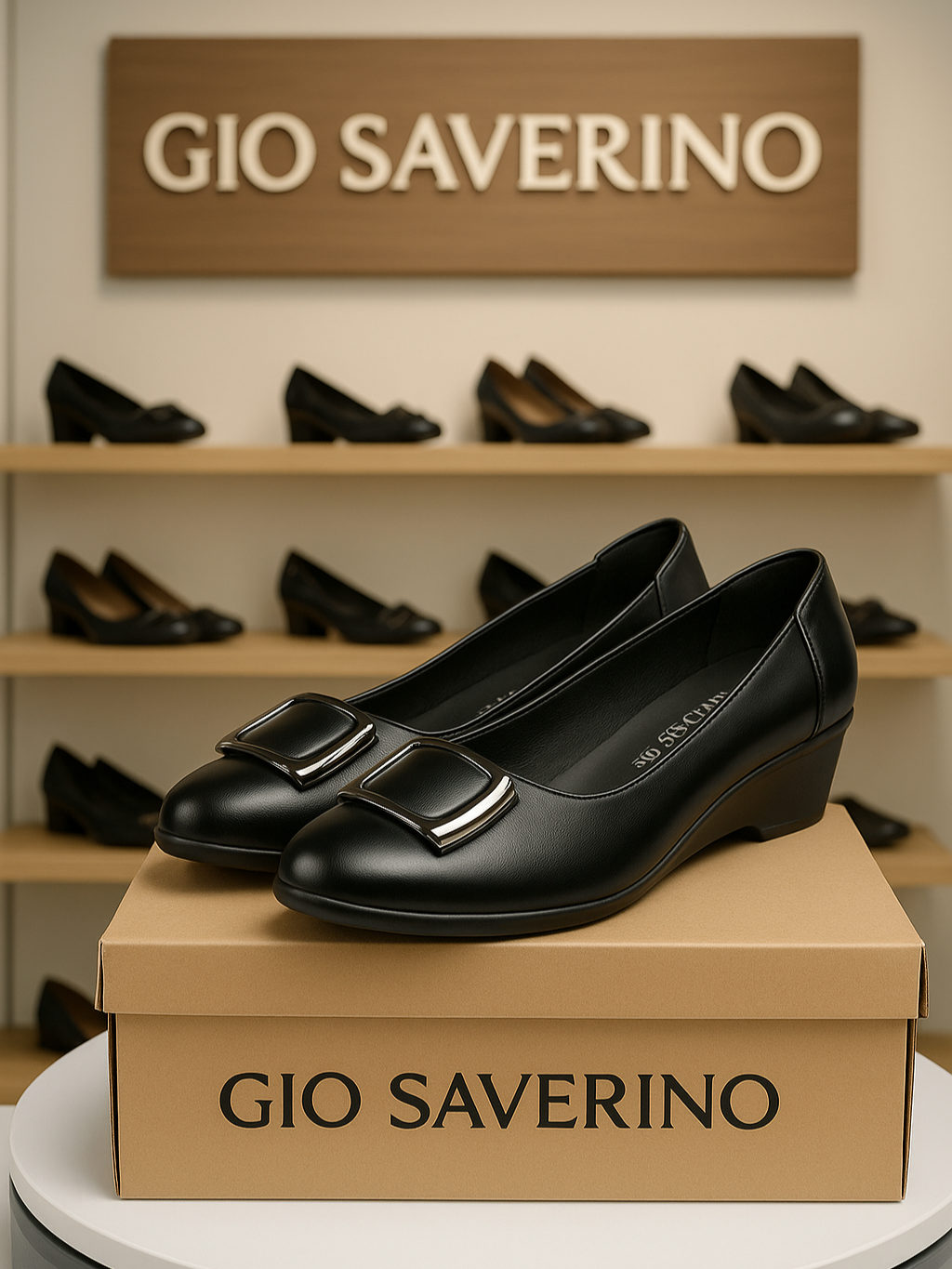 Sepatu Pantofel Heels Elegan Tampil tinggi dan percaya diri tanpa rasa sakit? Saatnya beralih ke wedges favoritmu #sepatuwanita #sepatupantofel #giosaverinoshoes #flatshoes #sepatumurah #sepatukerja