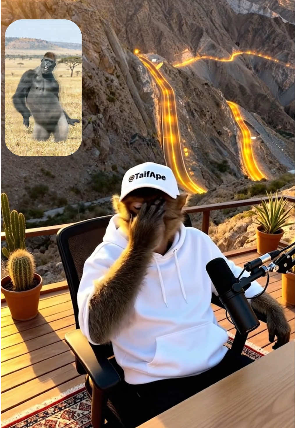 مصارحة الغوريلا ابو راس احمر 🐒 #الطايف #فلوقات_تيك_توك #بودكاست #fyp 