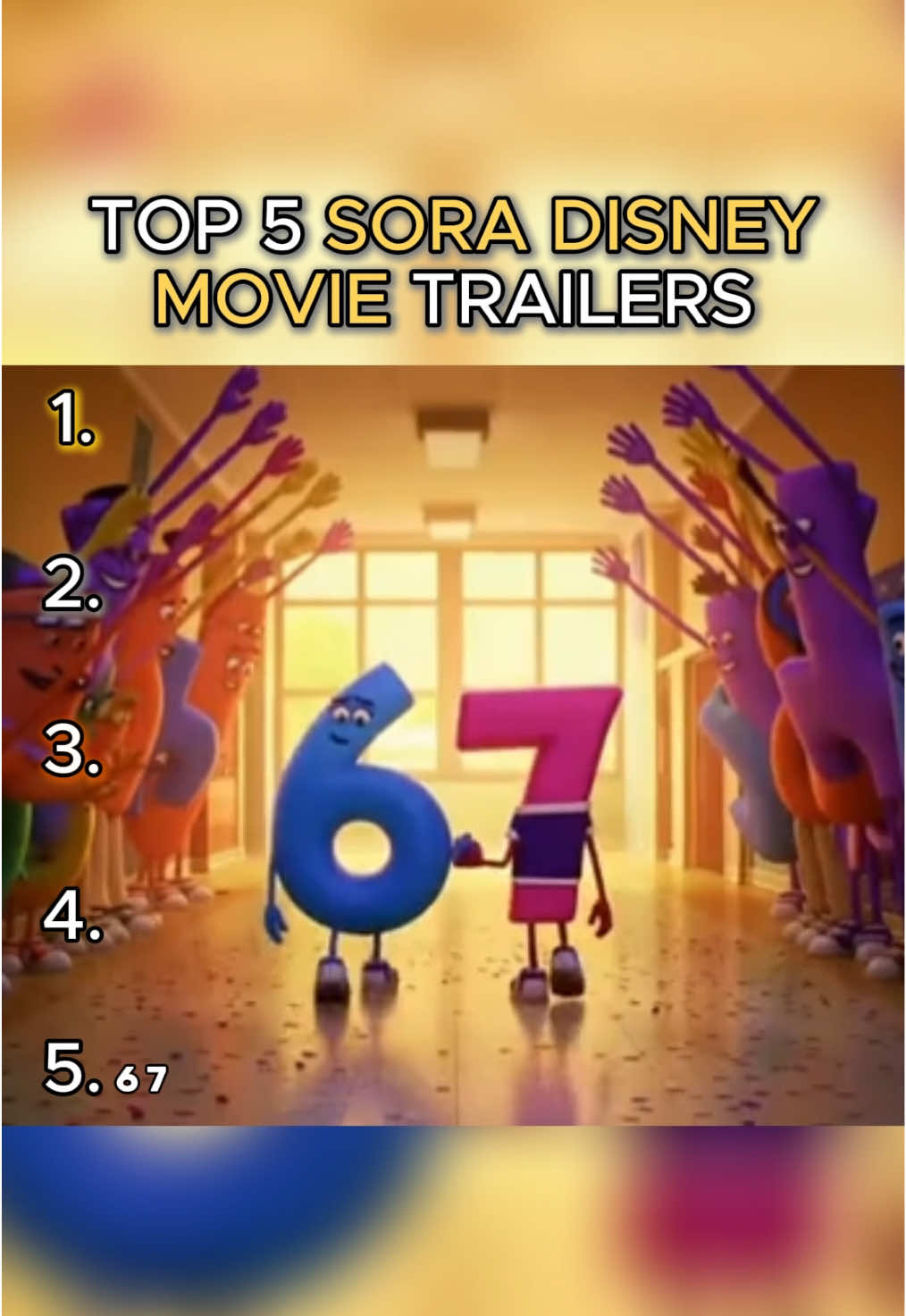 Top 5 sora Disney movie trailers #sora #soraai #disney #trailers #fyp 