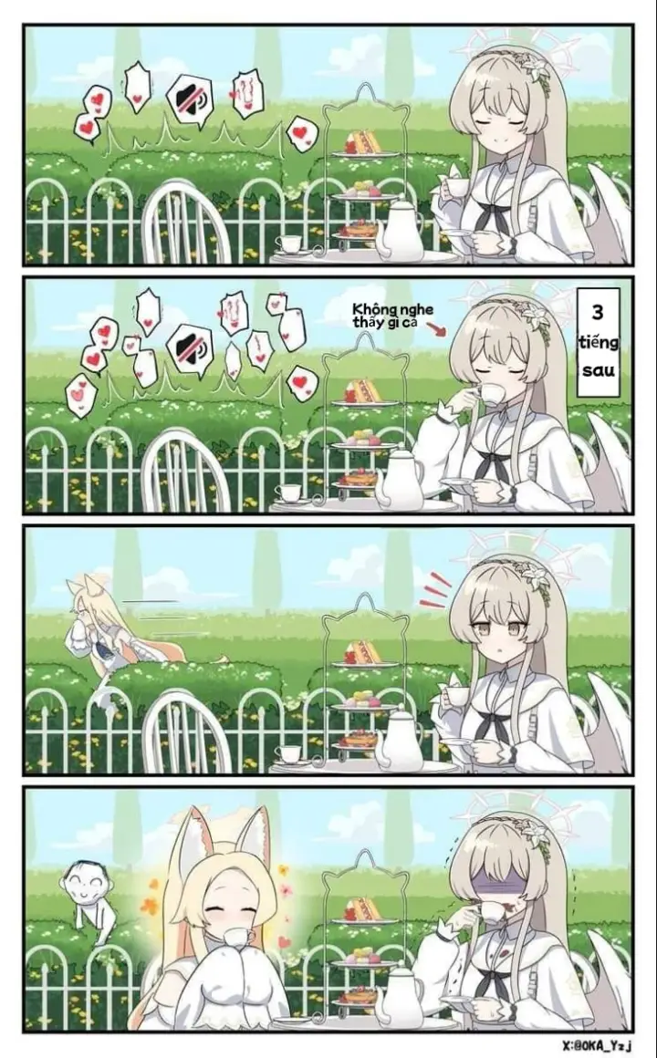 Chill cùng với trà 🐧☕#bluearchivenagisa #bluearchivejp #Blue Archives