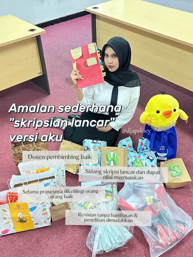 Aku bisa bukan karena hebat, tp krn ada Allah yg selalu bantu <3 #skripsian #jalurlangit 