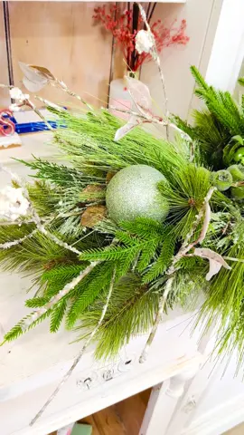 We have this Rustic Farmhouse Christmas Table Swag | 42