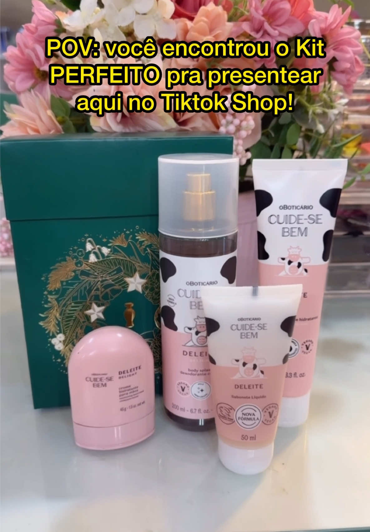 Kit Deleite do O Boticário está com desconto POR TEMPO LIMITADO!  #presentenatal #kitoboticario #deleite #tiktokshop #fyp 