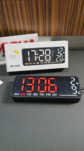 Jam Digital LED Jam Dinding Digital Jam Meja Angka Led Clock Wall Tanggal 3x Alarm Smart Watch