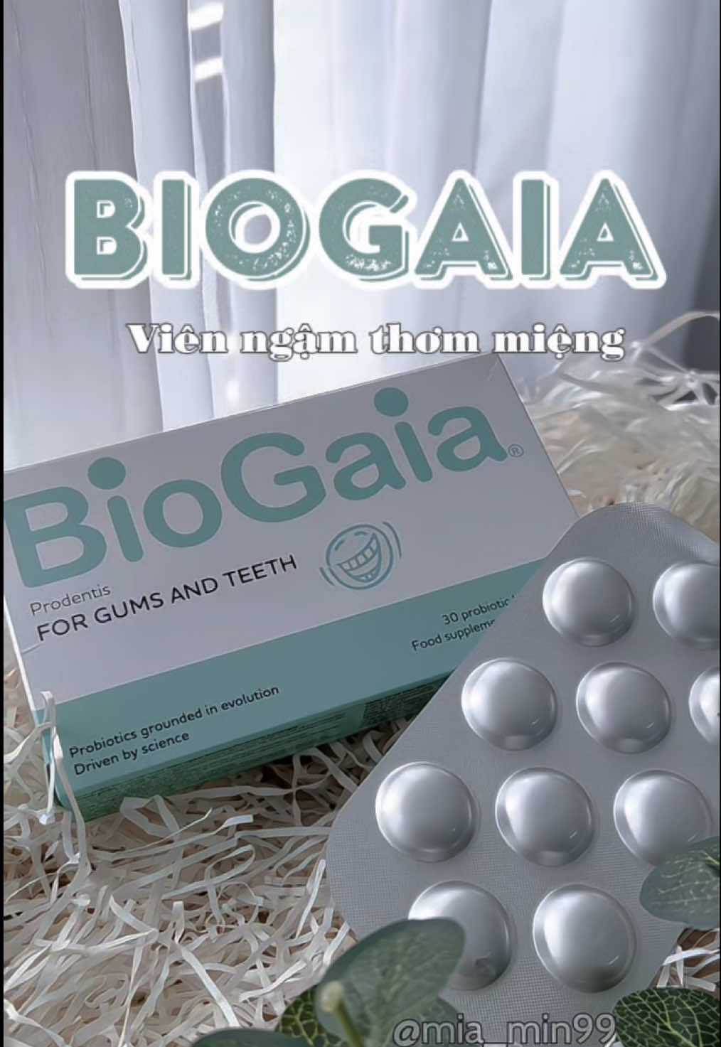 Viêm ngậm men vi sinh BioGaia #biogaia #vienngamthommieng #vienngammenvisinhbiogaia  #chamsocrangmieng 