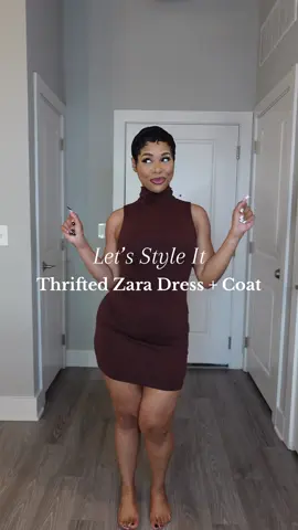 I absolutely love this thrifted dress and coat I picked up from my local  @Uptown Cheapskate in Huntersville, NC! The prices were definitely affordable and helped me to create the perfect fall look on a budget! 😍 Jacket: $21.99 Dress: $14.99 (Brand new!) #zara #fallfashion #fallfashioninspo #charlottenc #charlotteinfluencer 