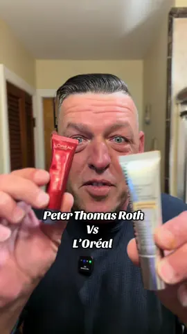Peter Thomas Roth vs L’Oréal under eye bag creams head to head!! #peterthomasroth #loreal #undereyebags #eyebags #skincare 