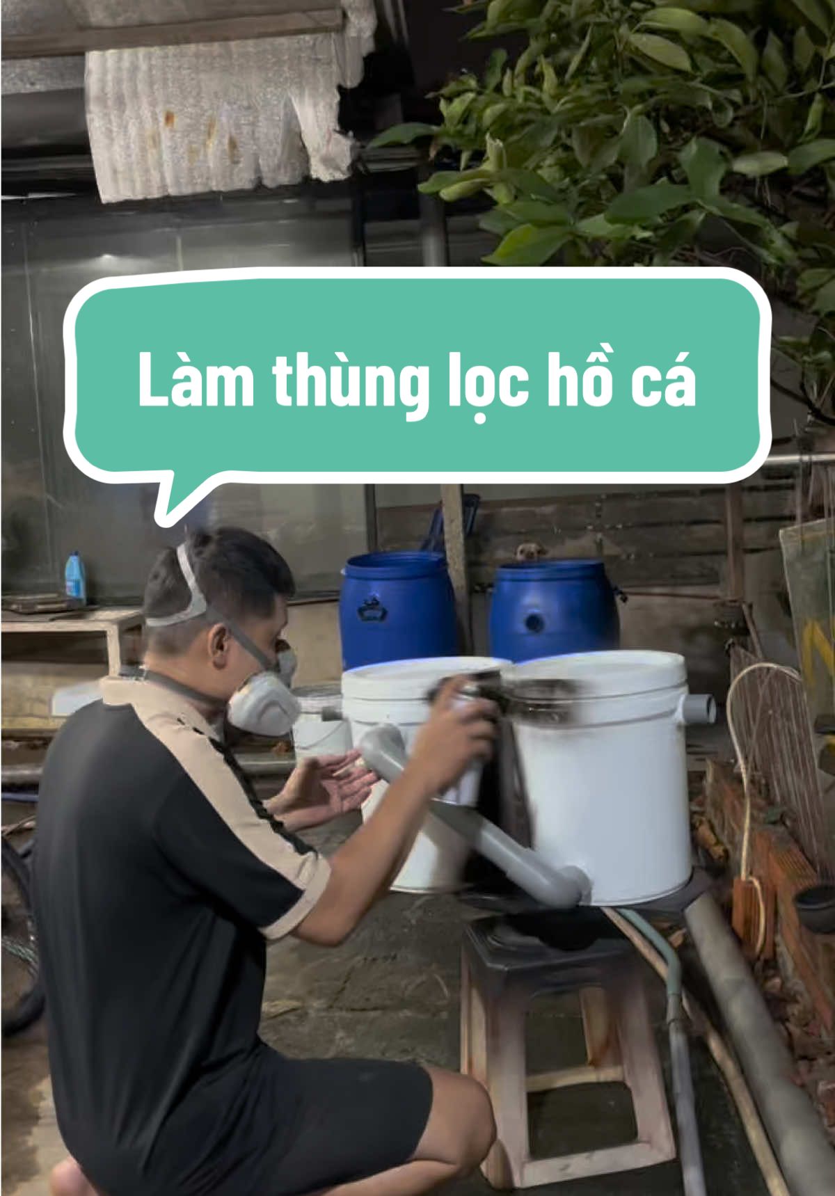Làm thùng lọc hồ cá #khoatapnuoica #lochoca #cákoi #chepsutu 
