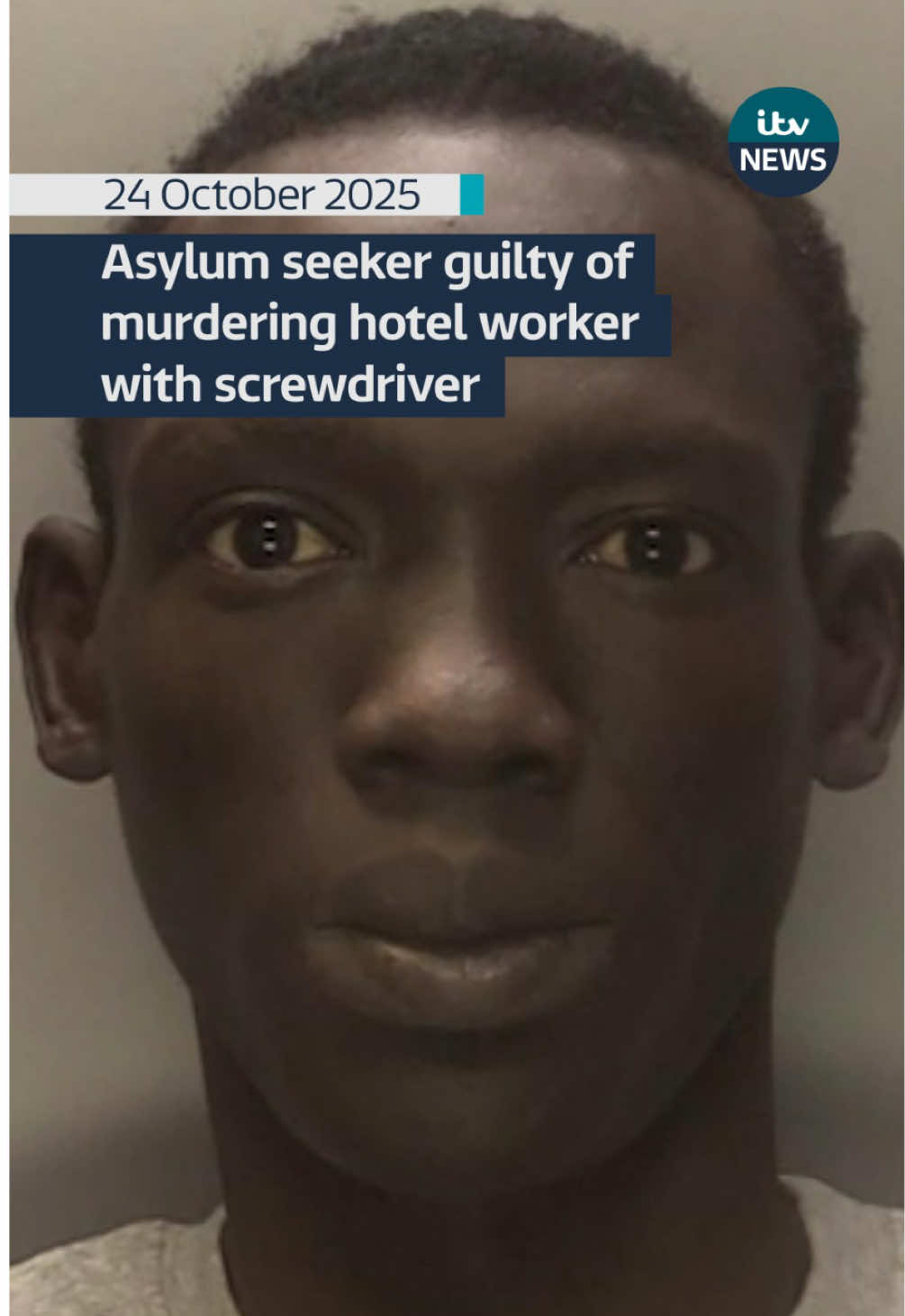 An asylum seeker has been convicted of murdering a worker from the hotel where he was staying. Deng Chol Majek stabbed Rhiannon Whyte 23 times while she waited for a train home. #itvnews