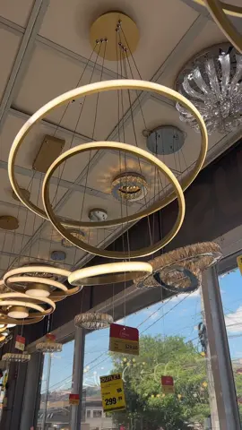 Lustre Dourado Led Moderno Pendente 