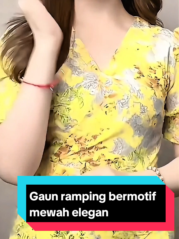 Gaun ramping bermotif mewah #dress #dressmurah #dresscantik #bajuwanita #outfit 