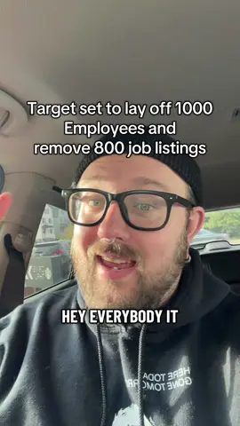 Target is the next up in line to layoff 1,000 employees. #target #layoffs #worker 