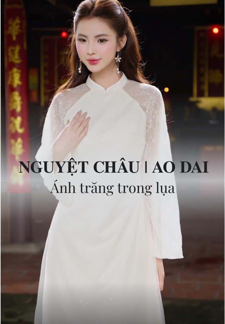 Áo dài “Nguyệt Châu” – kết hợp giữa vẻ đẹp truyền thống và sự tinh tế hiện đại. Từng lớp lụa mềm ôm lấy dáng, tôn lên thần thái quý phái của người phụ nữ Việt. #ymconcept #ymc #viral #xuhuong #gile 