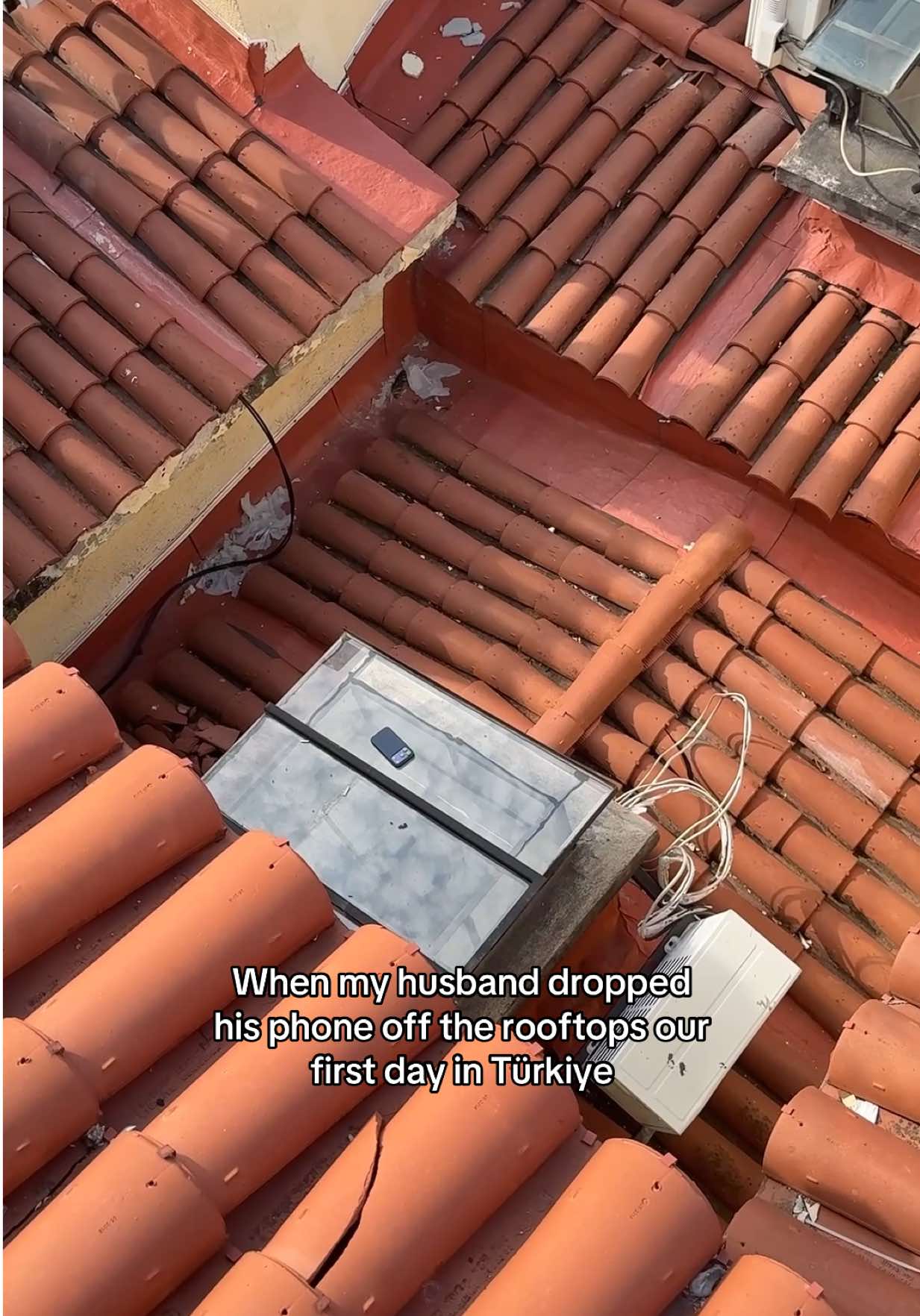 He almost jumped off to go get it on his own🙃 #istanbul #turkey #couples 