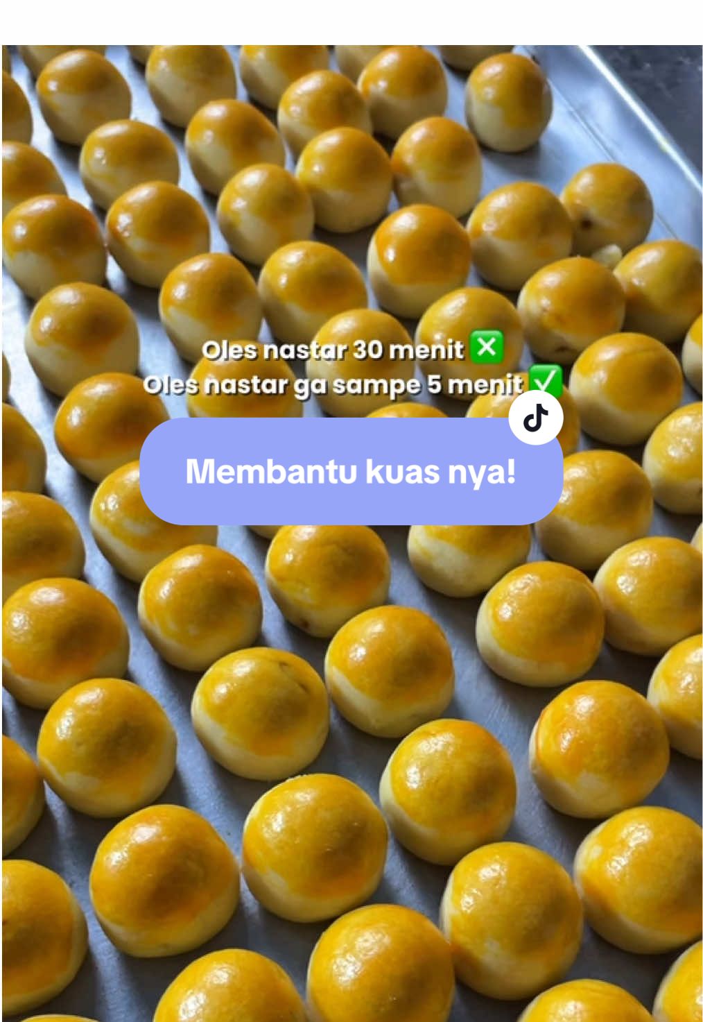 Day 16 | semenjak beli dan pake kuas ini oles nastar jadi cepet banget apalagi pake teknik cat tembok hahaha ini beneran membantu gaaais #samarasnack #kuasnastar #fyp #nastarpremium 