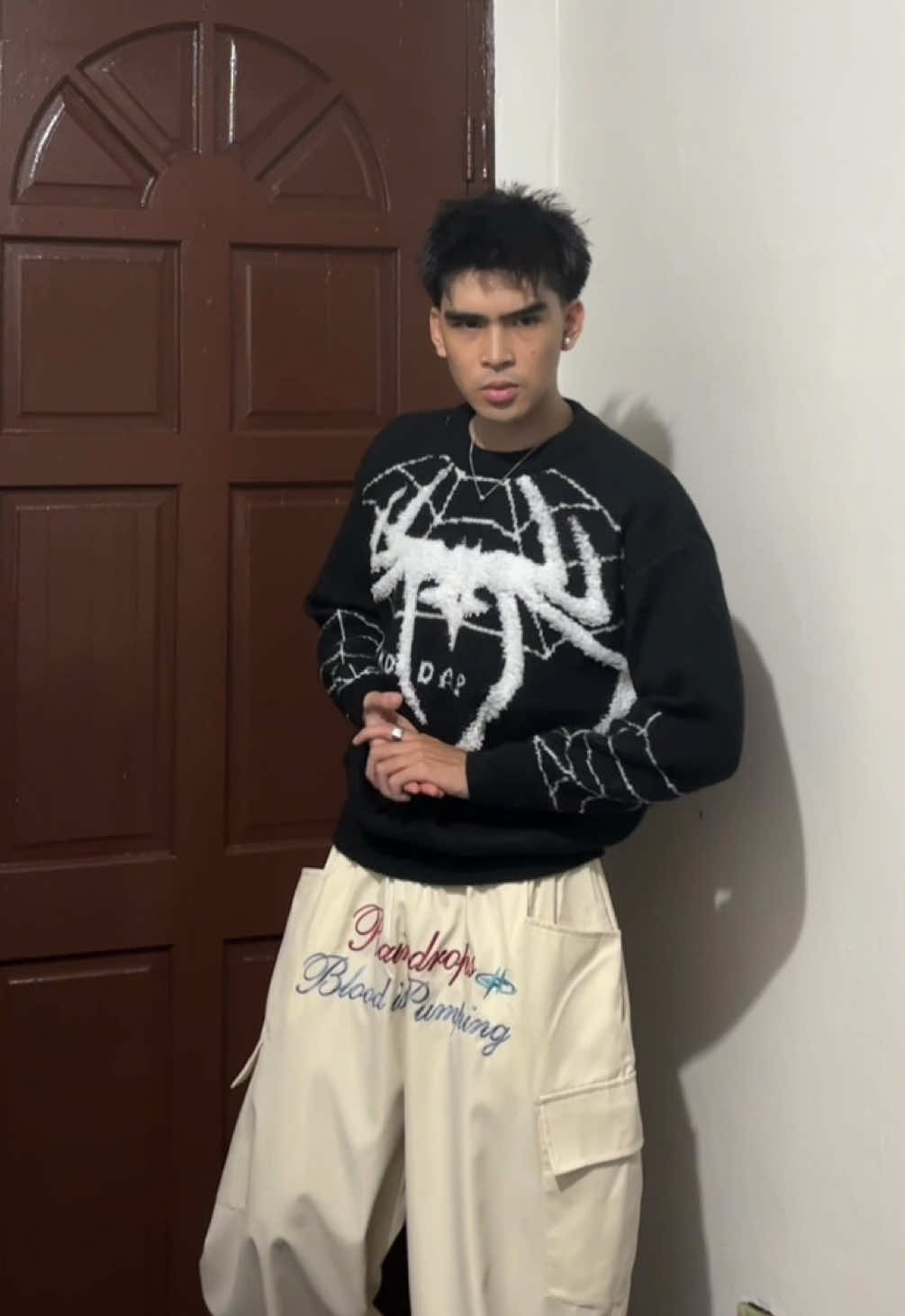 this sweater is also available in red. perfect for gift 🎁 #sweater #halloween #outfitideas #TikTokFashion #fyp 