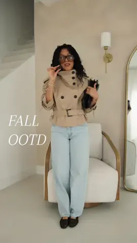 Fall OOTD🍂  #croppedtrenchcoat #fallfashion #falloutfitinspo #trenchcoat #falloutfitinspo  