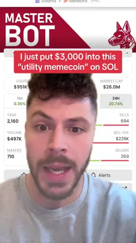I put $3,000 into this utility memecoin crypto on Solana. Let’s see what happens. #crypto #solana #memecoin 