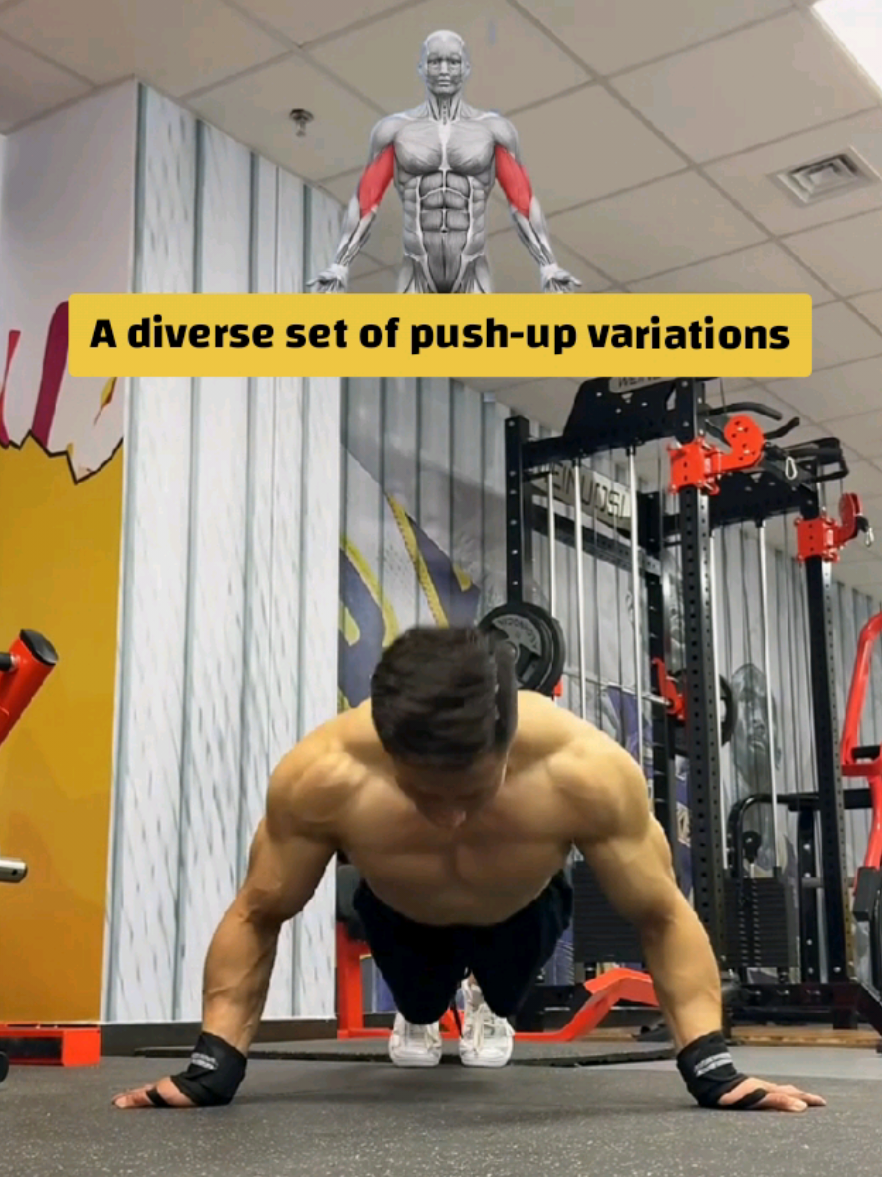 💯💪New to fitness? Try different push-up exercises and watch yourself get stronger every day #workout #motivation #fyp #training #push 
