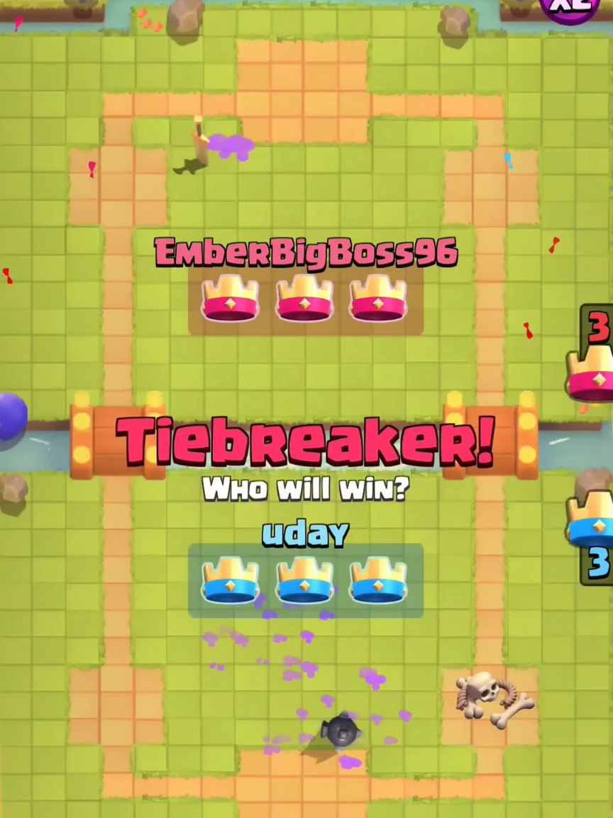 A Very Rare Moment In Clash Royale 😦 | Epic Draw in Tiebreaker Battle! ⚔️ Witness one of the most unexpected moments in Clash Royale—a match so intense and evenly fought that it ends in a rare draw tiebreaker! Both players unleash their best strategies, counter every move, and hold their ground until the final second, leaving fans on the edge of their seats. “Will someone break the deadlock or does this battle go down in history as a legendary stalemate?” The suspense, skill, and nail-biting finish remind us just how unpredictable and exhilarating Clash Royale can be. Share this incredible tiebreaker with fellow gamers, and celebrate the thrill of epic battles where victory and defeat are truly decided at the last moment. #ClashRoyale #RareMoment #Draw #clashroyalememes #epicbattle 