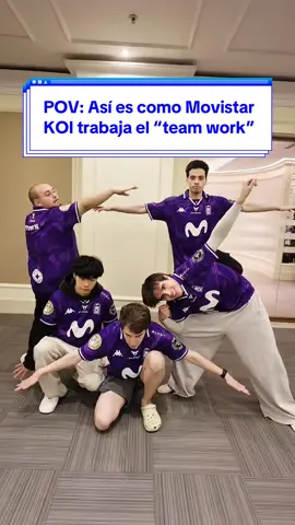 Que forma más curiosa tiene @Movistar KOI de entrenar el trabajo en equipo…pero visto lo visto les está funcionando de locos 😝 #posechallenge #humor #leagueoflegends #worlds2025 #movistarkoi 