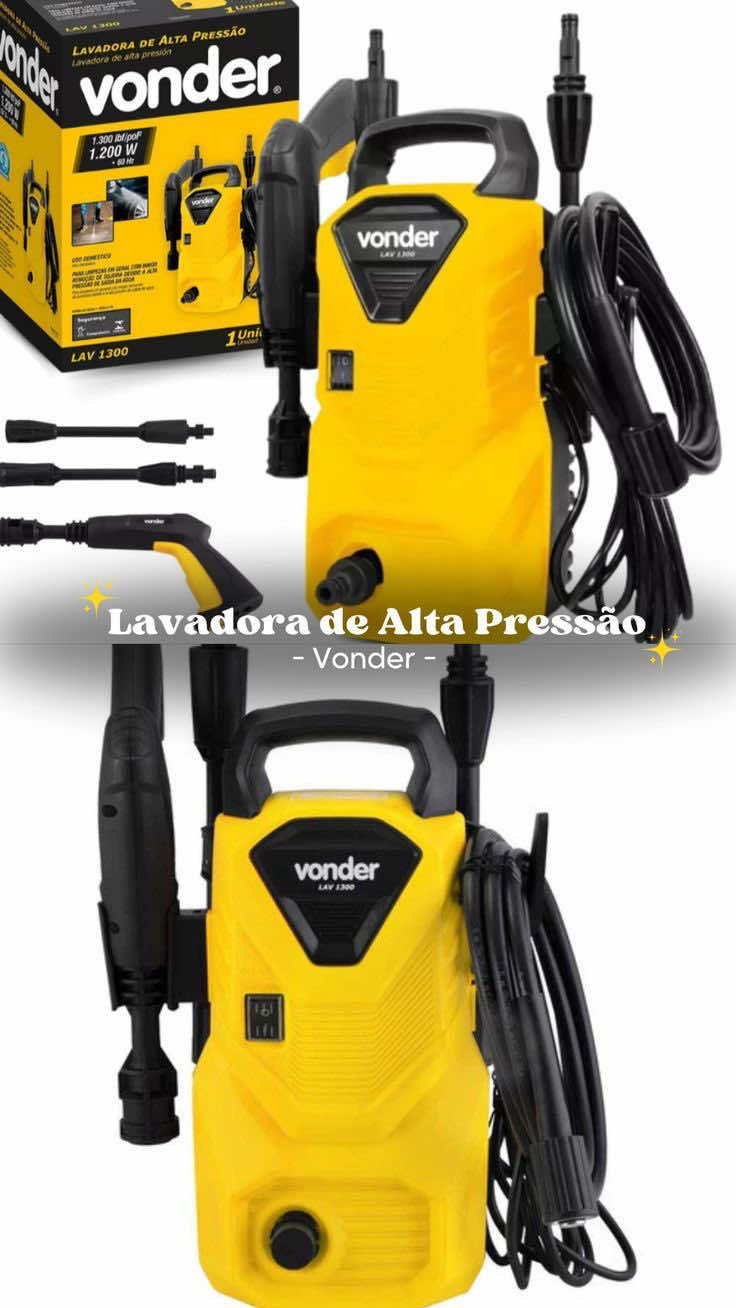 Lavadora de Alta Pressão 1600 Libras 1400w LAV 1600 Vonder #achadosshopee #comprinhas #achadosperfeitos #lavadora #lavajato  ✨Ele é o queridinho do momento entre os amantes de casa organizada! ✅Prático ✅Econômico ✅E com um design INCRÍVEL! 🚨ID DO PRODUTO: BVC-MTV-ZBT 🚨R$379 📌Salva esse Reels pra lembrar onde achar! Link na BIO → Coleção Shopee - corre que tá com DESCONTO!