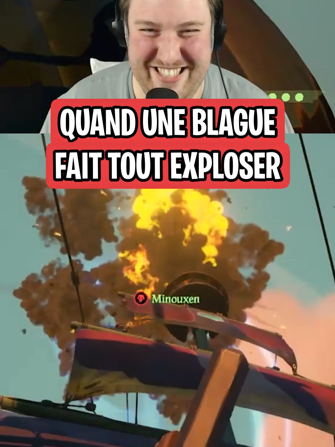 Il y a eu une mutinerie je sais pas pourquoi ! 🏴‍☠️ (ft @ninouxen_ et @molokax)  #tensa #twitchfr #seaofthieves