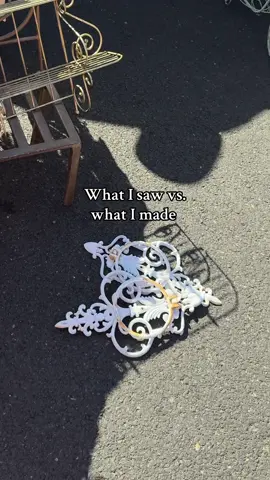 Saw potential where most people saw rust 🪴 giving forgotten pieces a second life. • • • #ThriftFlip #BeforeAndAfter #InteriorDecorator #VintageDecor #FleaMarketFinds     